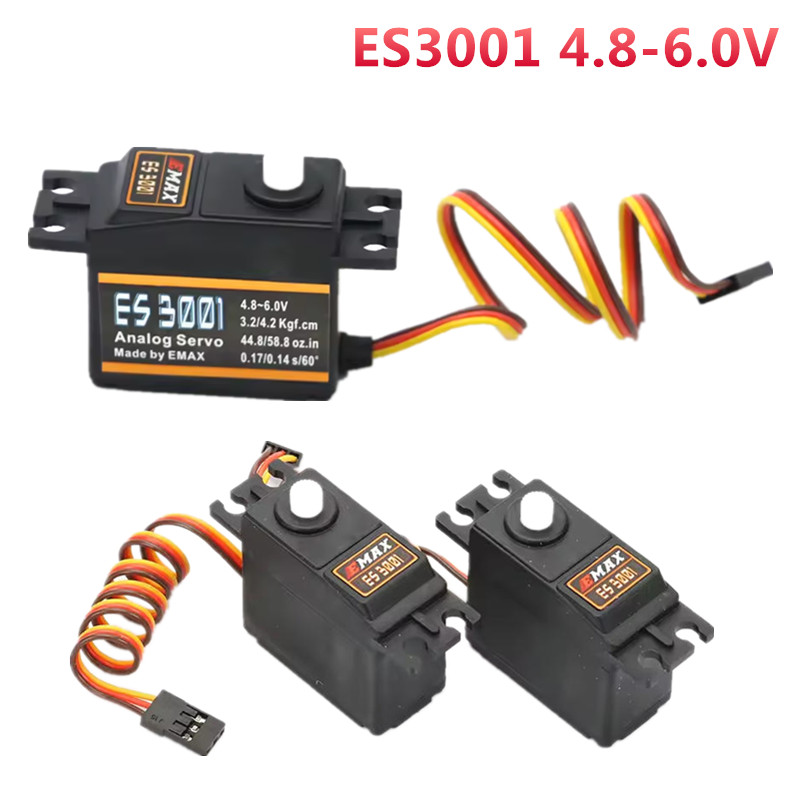 Rc Helicopter Servo - 1/4PCS EMAX ES3001 4,8-6,0V 37g Kunststoffgetriebe