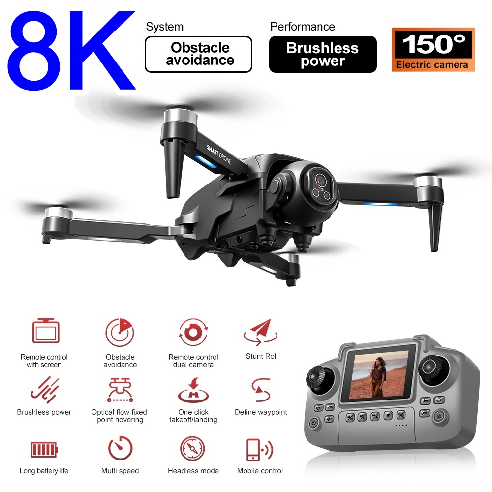 Bürstenlose 8K-Drohne mit HD 1 – Rc Helicopter Large Bewertung und Preis