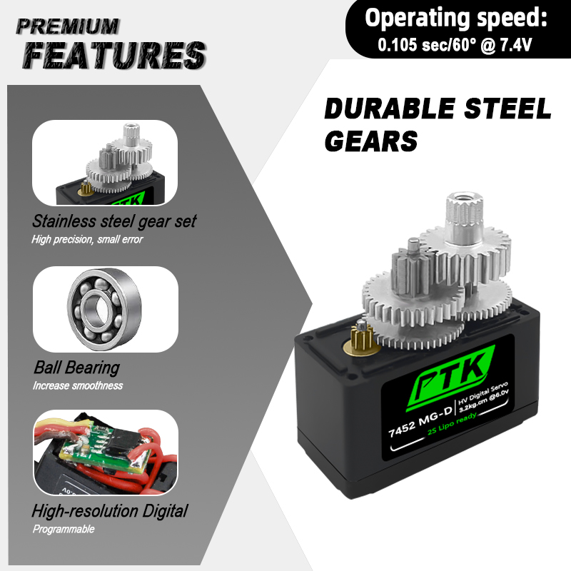 PTK 7452 MG-D 9g Digital Servo – Rc Helicopter Servo Bewertung und Preis